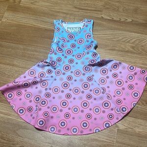 Girls Marvel Captain America dress